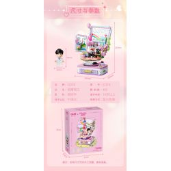 GUDI 52101 BẠN CÙNG LỚP CHU LỜI TỎ TÌNH LÃNG MẠN bộ đồ chơi xếp lắp ráp ghép mô hình CHOUCHOU 485 khối