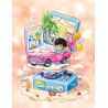 GUDI 52102 BẠN CÙNG LỚP CHU DẠO QUANH BỜ BIỂN bộ đồ chơi xếp lắp ráp ghép mô hình CHOUCHOU 478 khối