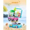 GUDI 52102 BẠN CÙNG LỚP CHU DẠO QUANH BỜ BIỂN bộ đồ chơi xếp lắp ráp ghép mô hình CHOUCHOU 478 khối