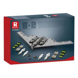 REOBRIX 33038 MÁY BAY NÉM BOM B2 bộ đồ chơi xếp lắp ráp ghép mô hình Military Army B2 BOMBER Quân Sự Bộ Đội 2063 khối