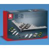 REOBRIX 33038 MÁY BAY NÉM BOM B2 bộ đồ chơi xếp lắp ráp ghép mô hình Military Army B2 BOMBER Quân Sự Bộ Đội 2063 khối