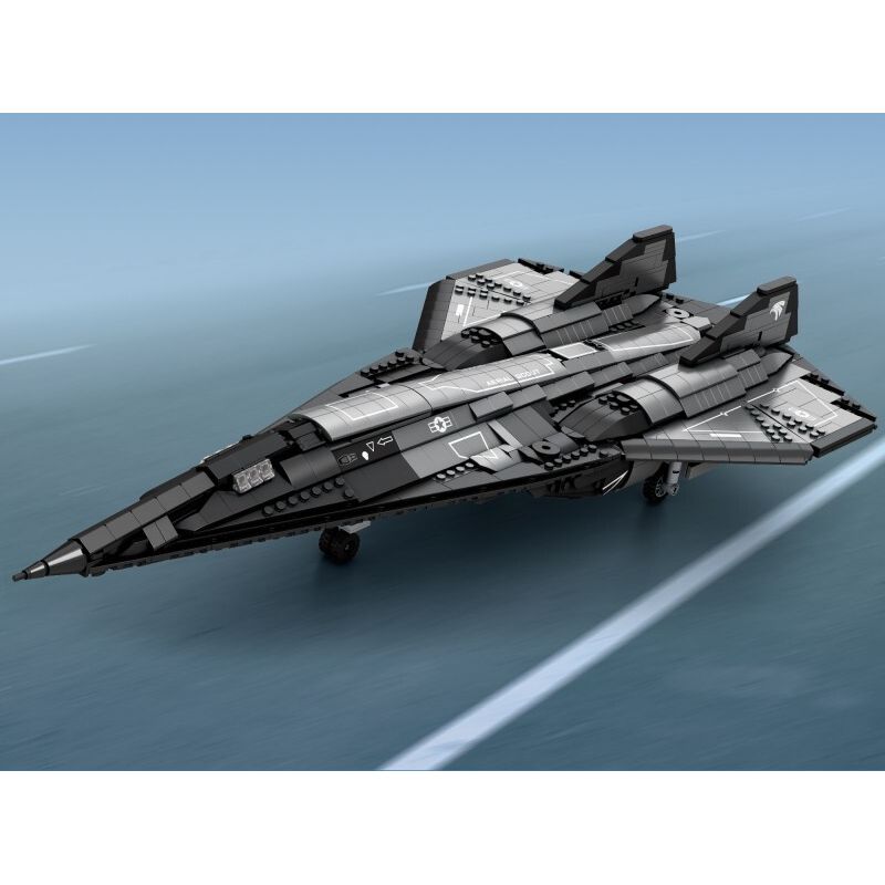 JMBRICKLAYER 60012 REOBRIX 33039 MÁY BAY TRINH SÁT SR-72 bộ đồ chơi xếp lắp ráp ghép mô hình Military Army SR-72 RECONNAISSANCE AIRCRAFT Quân Sự Bộ Đội 2071 khối