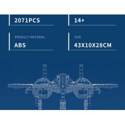 JMBRICKLAYER 60012 REOBRIX 33039 MÁY BAY TRINH SÁT SR-72 bộ đồ chơi xếp lắp ráp ghép mô hình Military Army SR-72 RECONNAISSANCE AIRCRAFT Quân Sự Bộ Đội 2071 khối