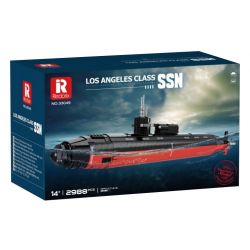 JMBRICKLAYER 61518 REOBRIX 33049 TÀU NGẦM TẤN CÔNG HẠT NHÂN LỚP LOS ANGELES tỷ lệ 1:125 bộ đồ chơi xếp lắp ráp ghép mô hình Military Army LOS ANGELES-CLASS SSN 1:125 Quân Sự Bộ Đội 2988 khối