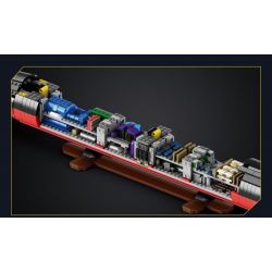 JMBRICKLAYER 61518 REOBRIX 33049 TÀU NGẦM TẤN CÔNG HẠT NHÂN LỚP LOS ANGELES tỷ lệ 1:125 bộ đồ chơi xếp lắp ráp ghép mô hình Military Army LOS ANGELES-CLASS SSN 1:125 Quân Sự Bộ Đội 2988 khối