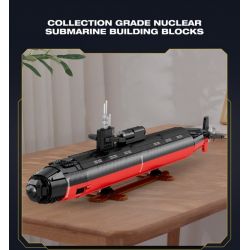 JMBRICKLAYER 61518 REOBRIX 33049 TÀU NGẦM TẤN CÔNG HẠT NHÂN LỚP LOS ANGELES tỷ lệ 1:125 bộ đồ chơi xếp lắp ráp ghép mô hình Military Army LOS ANGELES-CLASS SSN 1:125 Quân Sự Bộ Đội 2988 khối