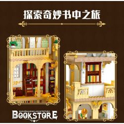 JIESTAR 57015 JMBRICKLAYER 30126 HIỆU SÁCH CHÂU bộ đồ chơi xếp lắp ráp ghép mô hình Creator EUROPEANIZING ARCHITECTURE BOOKSTORE Sáng Tạo 3028 khối