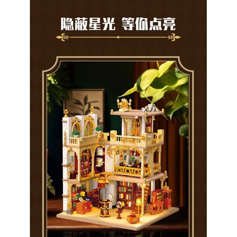 JIESTAR 57015 JMBRICKLAYER 30126 HIỆU SÁCH CHÂU bộ đồ chơi xếp lắp ráp ghép mô hình Creator EUROPEANIZING ARCHITECTURE BOOKSTORE Sáng Tạo 3028 khối