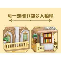 JIESTAR 57015 JMBRICKLAYER 30126 HIỆU SÁCH CHÂU bộ đồ chơi xếp lắp ráp ghép mô hình Creator EUROPEANIZING ARCHITECTURE BOOKSTORE Sáng Tạo 3028 khối