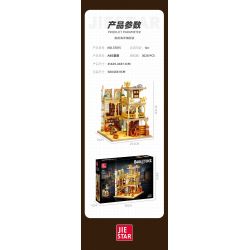 JIESTAR 57015 JMBRICKLAYER 30126 HIỆU SÁCH CHÂU bộ đồ chơi xếp lắp ráp ghép mô hình Creator EUROPEANIZING ARCHITECTURE BOOKSTORE Sáng Tạo 3028 khối