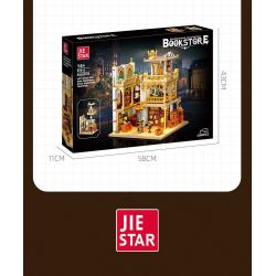 JIESTAR 57015 JMBRICKLAYER 30126 HIỆU SÁCH CHÂU bộ đồ chơi xếp lắp ráp ghép mô hình Creator EUROPEANIZING ARCHITECTURE BOOKSTORE Sáng Tạo 3028 khối