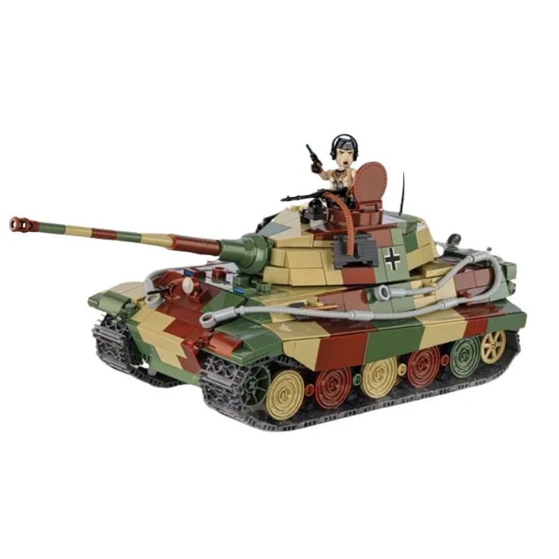 COBI 3113 non Lego XE TĂNG PANZER VI TIGER 1:35 tỷ lệ 1:35 bộ đồ chơi xếp lắp ráp ghép mô hình Military Army Quân Sự Bộ Đội