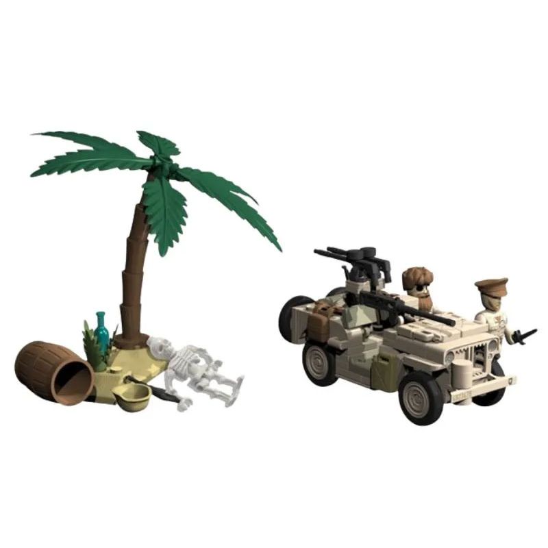 COBI 2298 non Lego XE QUÂN SỰ SAS WILLYS MB 1:35 tỷ lệ 1:35 bộ đồ chơi xếp lắp ráp ghép mô hình Military Army Quân Sự Bộ Đội