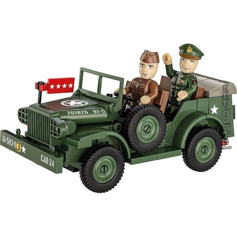 COBI 3111 non Lego XE CHỈ HUY DODGE WC-56 1:35 tỷ lệ 1:35 bộ đồ chơi xếp lắp ráp ghép mô hình Military Army DODGE WC-56 COMMAND CAR Quân Sự Bộ Đội 208 khối