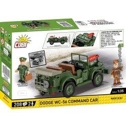 COBI 3111 XE CHỈ HUY DODGE WC-56 1:35 tỷ lệ 1:35 bộ đồ chơi xếp lắp ráp ghép mô hình Military Army DODGE WC-56 COMMAND CAR Quân Sự Bộ Đội 208 khối