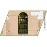 COBI 2299 NHÀ THỜ bộ đồ chơi xếp lắp ráp ghép mô hình Military Army SAINTE-MÈRE-ÉGLISE-CHURCH Quân Sự Bộ Đội 2280 khối