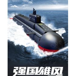 SEMBO 208043 TÀU NGẦM HẠT NHÂN CHIẾN LƯỢC THẾ HỆ MỚI bộ đồ chơi xếp lắp ráp ghép mô hình Military Army Quân Sự Bộ Đội 1324 khối