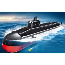 SEMBO 208043 TÀU NGẦM HẠT NHÂN CHIẾN LƯỢC THẾ HỆ MỚI bộ đồ chơi xếp lắp ráp ghép mô hình Military Army Quân Sự Bộ Đội 1324 khối