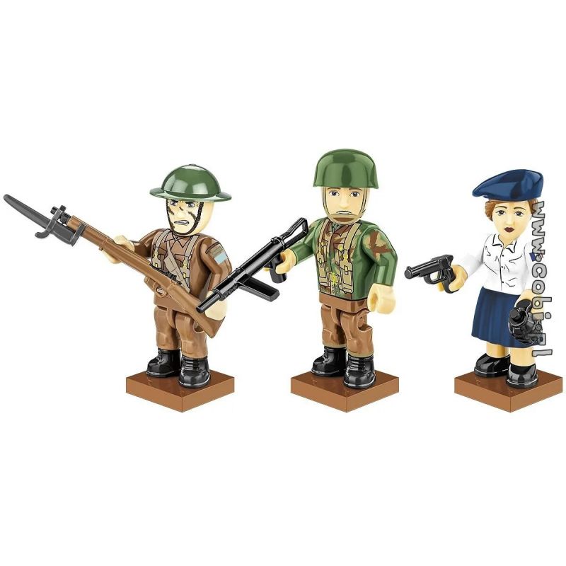 COBI 2055 non Lego LỰC LƯỢNG ĐỒNG MINH D-DAY bộ đồ chơi xếp lắp ráp ghép mô hình Military Army Quân Sự Bộ Đội 35 khối