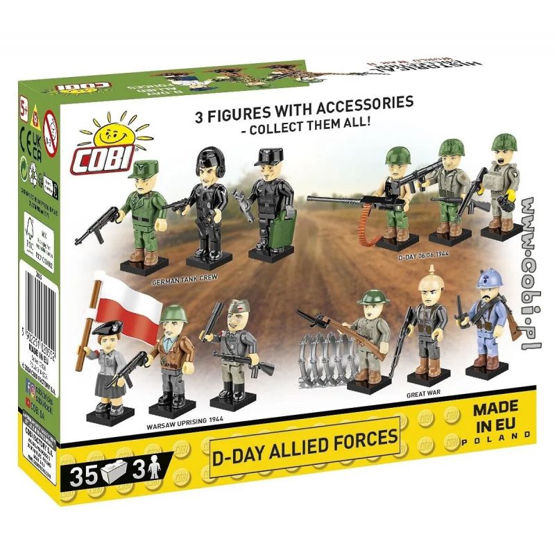 COBI 2055 LỰC LƯỢNG ĐỒNG MINH D-DAY bộ đồ chơi xếp lắp ráp ghép mô hình Military Army Quân Sự Bộ Đội 35 khối