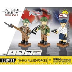 COBI 2055 LỰC LƯỢNG ĐỒNG MINH D-DAY bộ đồ chơi xếp lắp ráp ghép mô hình Military Army Quân Sự Bộ Đội 35 khối