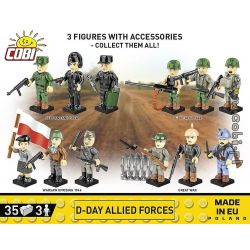 COBI 2055 LỰC LƯỢNG ĐỒNG MINH D-DAY bộ đồ chơi xếp lắp ráp ghép mô hình Military Army Quân Sự Bộ Đội 35 khối
