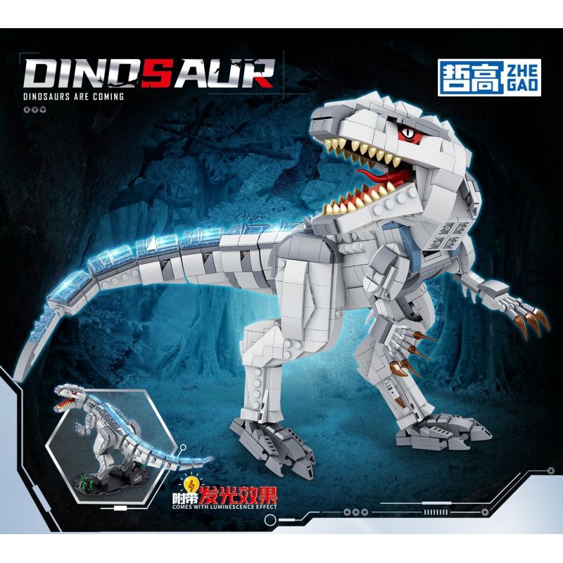 ZHEGAO 931001 INDOMINUS RAPTOR bộ đồ chơi xếp lắp ráp ghép mô hình 1176 khối