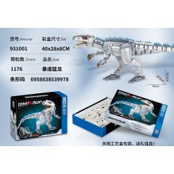 ZHEGAO 931001 INDOMINUS RAPTOR bộ đồ chơi xếp lắp ráp ghép mô hình 1176 khối