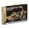 LEIBAO 8358 BỂ BIẾN ÁP MÀU VÀNG ĐẤT bộ đồ chơi xếp lắp ráp ghép mô hình Technic Kỹ Thuật Công Nghệ Cao Mô Hình Phương Tiện 733 khối