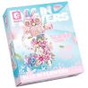 SEMBO 611106 MÁY ẢNH CỔ ĐIỂN HOA VÀ BƯỚM bộ đồ chơi xếp lắp ráp ghép mô hình FALL IN FLOWERS 1109 khối