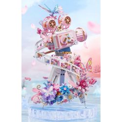 SEMBO 611106 MÁY ẢNH CỔ ĐIỂN HOA VÀ BƯỚM bộ đồ chơi xếp lắp ráp ghép mô hình FALL IN FLOWERS 1109 khối
