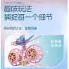 SEMBO 611106 MÁY ẢNH CỔ ĐIỂN HOA VÀ BƯỚM bộ đồ chơi xếp lắp ráp ghép mô hình FALL IN FLOWERS 1109 khối