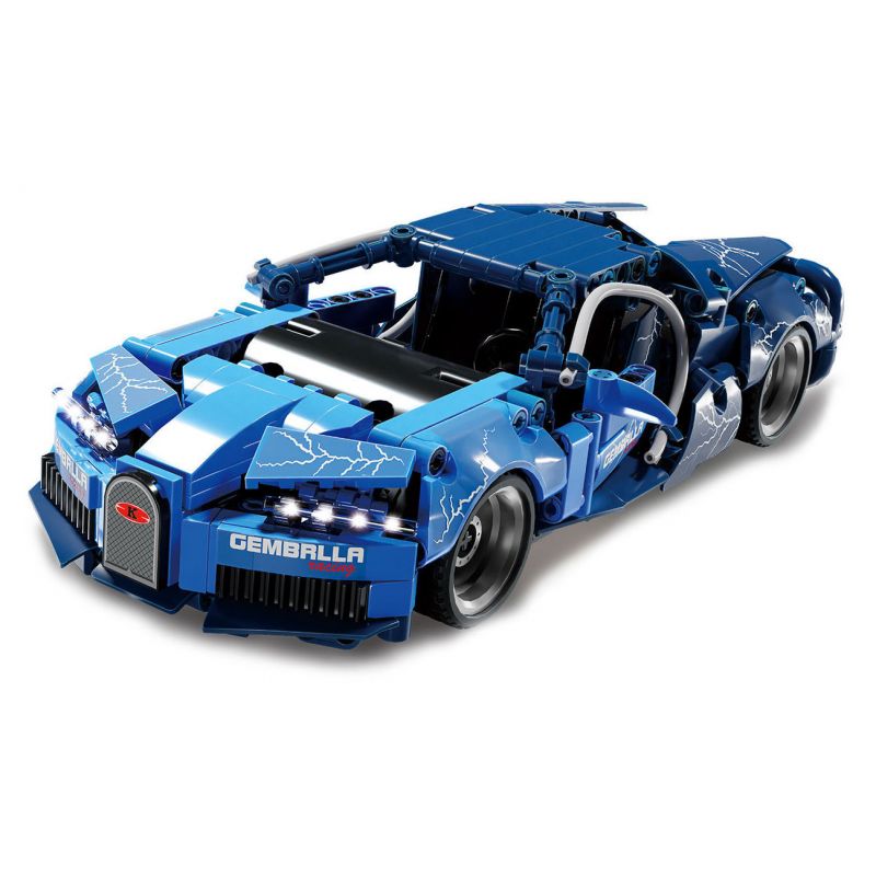 Lego Lingrui Model Jimu Liangpin 10230 Xếp hình lắp ráp ghép mô hình Máy móc hoành hành: Xe kéo Bugatti