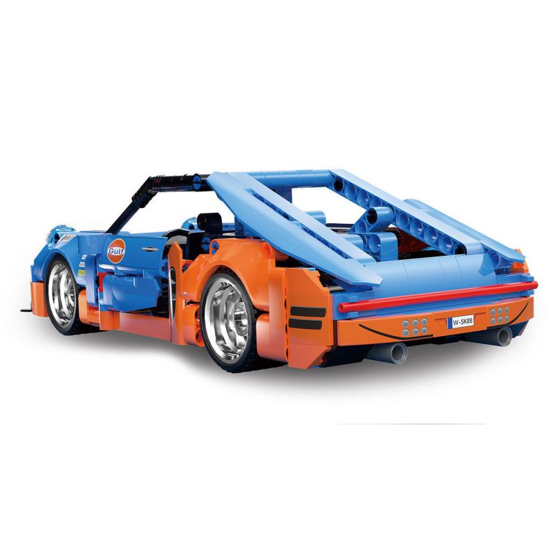 SHARP MODEL JIMULIANG PRODUCT 10231 THIẾT BỊ BẠO LỰC XE KÉO LÙI CỦA PORSCHE bộ đồ chơi xếp lắp ráp ghép mô hình Technic Kỹ Thuật Công Nghệ Cao Mô Hình Phương Tiện 538 khối