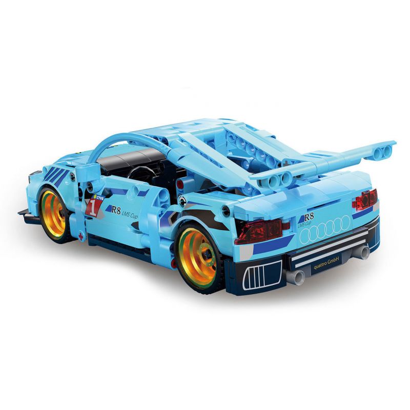 SHARP MODEL JIMULIANG PRODUCT 10232 MÁY MÓC BẠO LỰC XE KÉO AUDI R8 bộ đồ chơi xếp lắp ráp ghép mô hình Technic Kỹ Thuật Công Nghệ Cao Mô Hình Phương Tiện 528 khối
