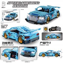 SHARP MODEL JIMULIANG PRODUCT 10232 MÁY MÓC BẠO LỰC XE KÉO AUDI R8 bộ đồ chơi xếp lắp ráp ghép mô hình Technic Kỹ Thuật Công Nghệ Cao Mô Hình Phương Tiện 528 khối