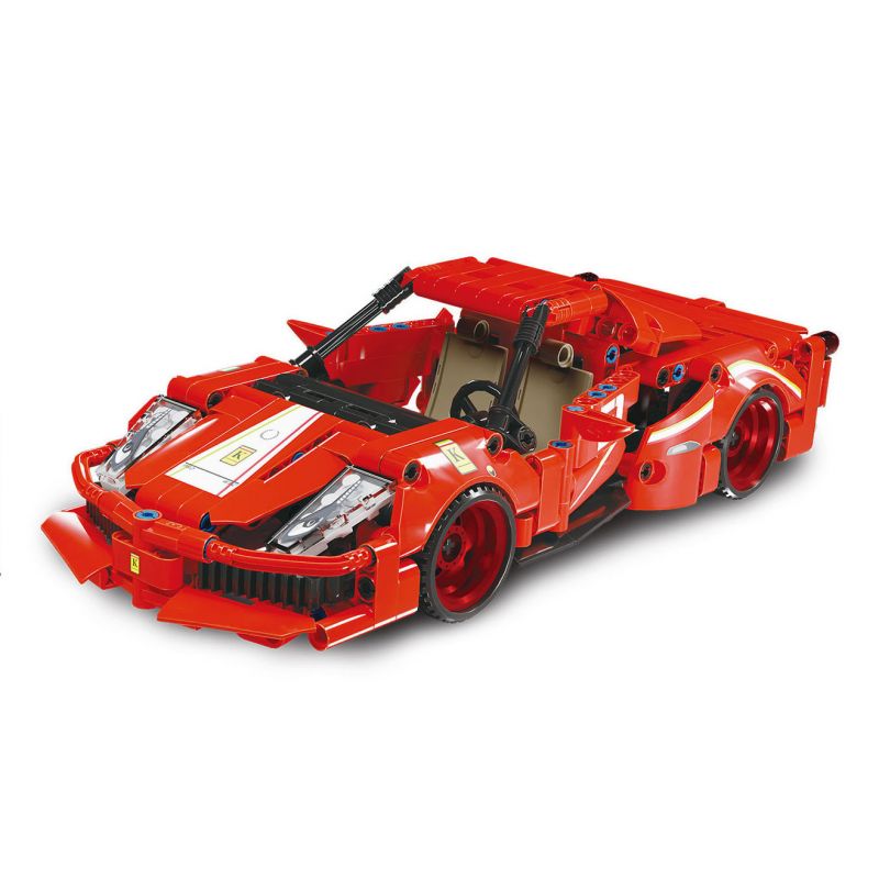 LINGRUI MODEL JIMU LIANGPIN 10238 non  MÁY MÓC HOÀNH HÀNH XE KÉO LÙI FERRARI bộ đồ chơi xếp lắp ráp ghép mô hình  Kỹ Thuật Công Nghệ Cao Mô Hình Phương Tiện 527 khối
