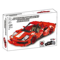 SHARP MODEL JIMULIANG PRODUCT 10238 MÁY MÓC HOÀNH HÀNH XE KÉO LÙI FERRARI bộ đồ chơi xếp lắp ráp ghép mô hình Technic Kỹ Thuật Công Nghệ Cao Mô Hình Phương Tiện 527 khối