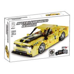 SHARP MODEL JIMULIANG PRODUCT 10240 RAGING GEAR XE KÉO LÙI CAMARO bộ đồ chơi xếp lắp ráp ghép mô hình Technic Kỹ Thuật Công Nghệ Cao Mô Hình Phương Tiện 533 khối