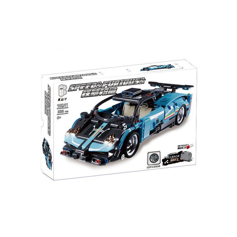 SHARP MODEL JIMULIANG PRODUCT 10241 MÁY MÓC BẠO LỰC XE KÉO PAGANI bộ đồ chơi xếp lắp ráp ghép mô hình Technic Kỹ Thuật Công Nghệ Cao Mô Hình Phương Tiện 538 khối