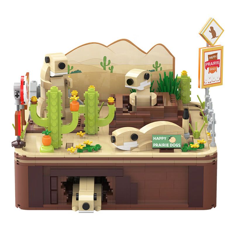 CADA DOUBLEE C71008 71008 PHONG CẢNH NĂNG ĐỘNG CỦA GROUNDHOG bộ đồ chơi xếp lắp ráp ghép mô hình 1148 khối