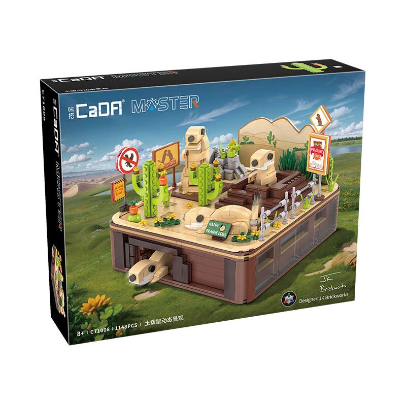 CADA DOUBLEE C71008 71008 PHONG CẢNH NĂNG ĐỘNG CỦA GROUNDHOG bộ đồ chơi xếp lắp ráp ghép mô hình 1148 khối