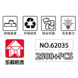 LE YI 62035 BÌNH THIÊN NGƯU MA HỖN HỢP SẮT CƠ KHÍ bộ đồ chơi xếp lắp ráp ghép mô hình 2508 khối