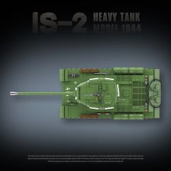 QuanGuan 100249 Quan Guan 100249 XE TĂNG HẠNG NẶNG IS-2 LOẠI 1944 bộ đồ chơi xếp lắp ráp ghép mô hình IS-2 HEAVY TANK MODEL 1944 1703 khối