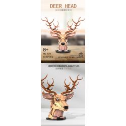 DK 5013 JMBRICKLAYER 70171 ĐỒ TRANG TRÍ ĐẦU HƯƠU bộ đồ chơi xếp lắp ráp ghép mô hình Arts & Crafts DEER HEAD 1070 khối