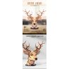 DK 5013 JMBRICKLAYER 70171 ĐỒ TRANG TRÍ ĐẦU HƯƠU bộ đồ chơi xếp lắp ráp ghép mô hình Arts & Crafts DEER HEAD 1070 khối