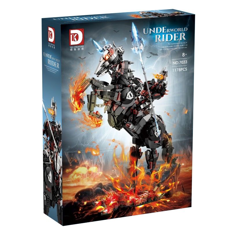 DK 7033 KỴ BINH ĐỊA NGỤC bộ đồ chơi xếp lắp ráp ghép mô hình UNDERWORLD RIDER 1178 khối