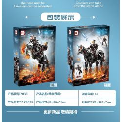 DK 7033 KỴ BINH ĐỊA NGỤC bộ đồ chơi xếp lắp ráp ghép mô hình UNDERWORLD RIDER 1178 khối