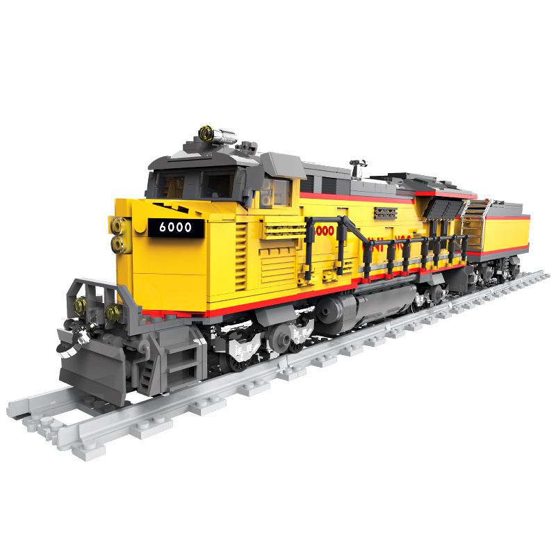 DK 80019 non Lego ĐẦU MÁY DIESEL AC6000CW bộ đồ chơi xếp lắp ráp ghép mô hình City Thành Phố 1162 khối