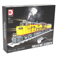 DK 80019 ĐẦU MÁY DIESEL AC6000CW bộ đồ chơi xếp lắp ráp ghép mô hình City Thành Phố 1162 khối